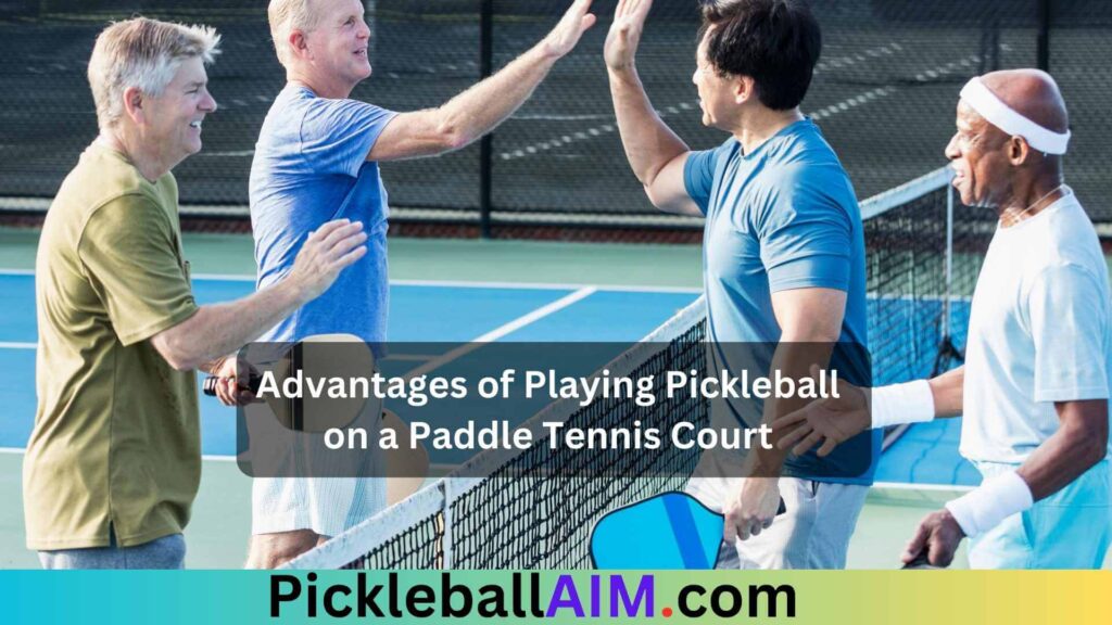 Advantages of Playing Pickleball on a Paddle Tennis Court