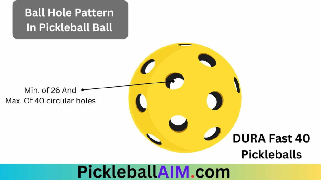 Ball Hole Pattern in pickleball