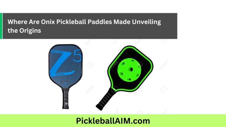 Crafting Excellence: The Origins of Onix Pickleball Paddles Revealed