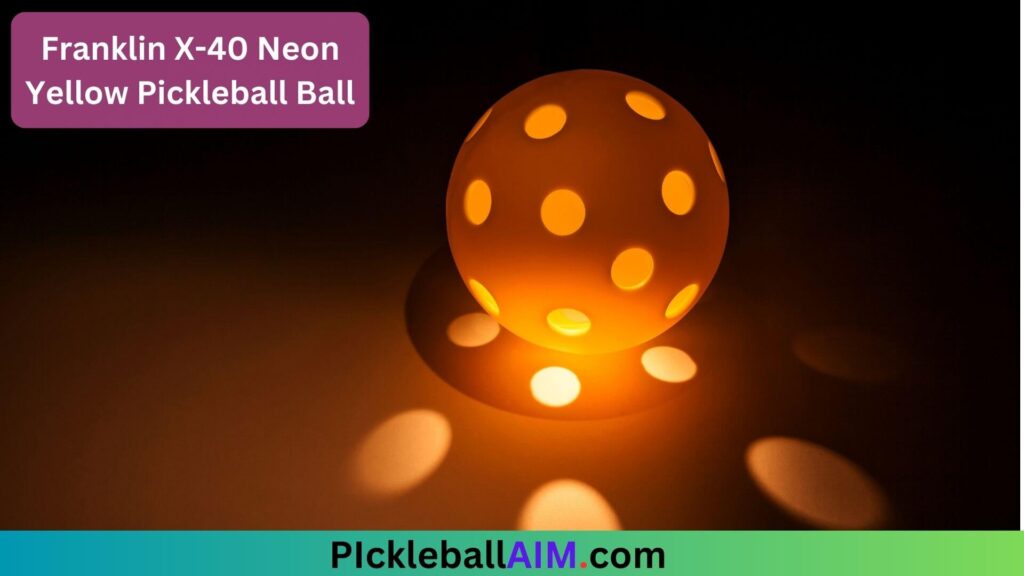 Franklin X-40 Neon Yellow pickleball ball