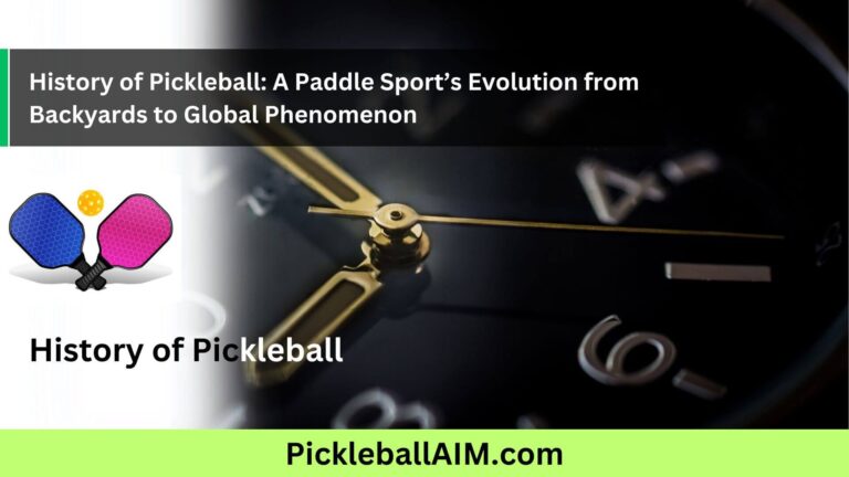 History of Pickleball: A Paddle Sport’s Evolution from Backyards to Global Phenomenon