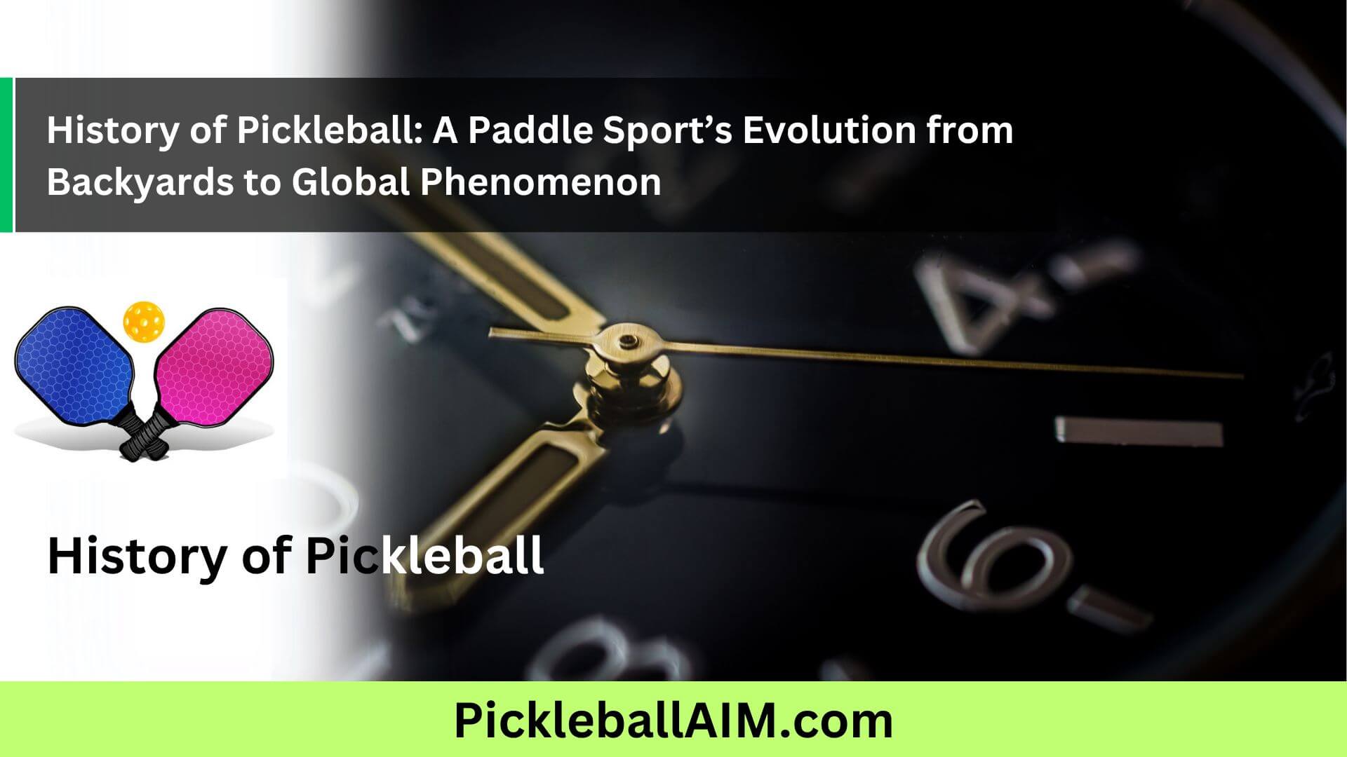 History of Pickleball A Paddle Sport's Evolution from Backyards to Global Phenomenon