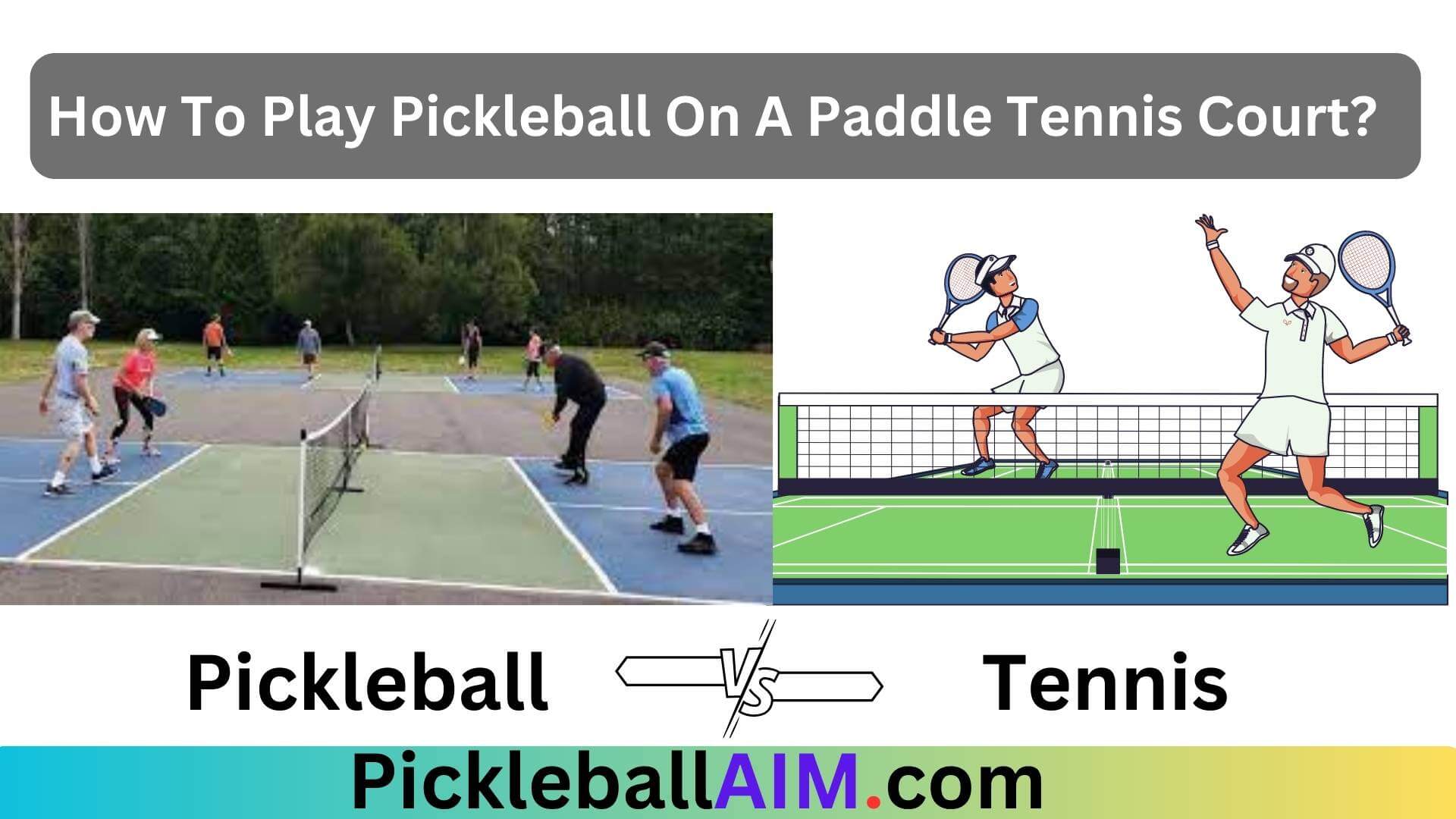 How To Play Pickleball On A Paddle Tennis Court