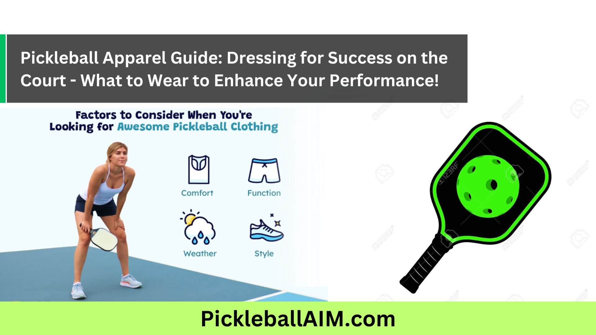 Pickleball Apparel Guide Dressing for Success on the Court - What to Wear to Enhance Your Performance!