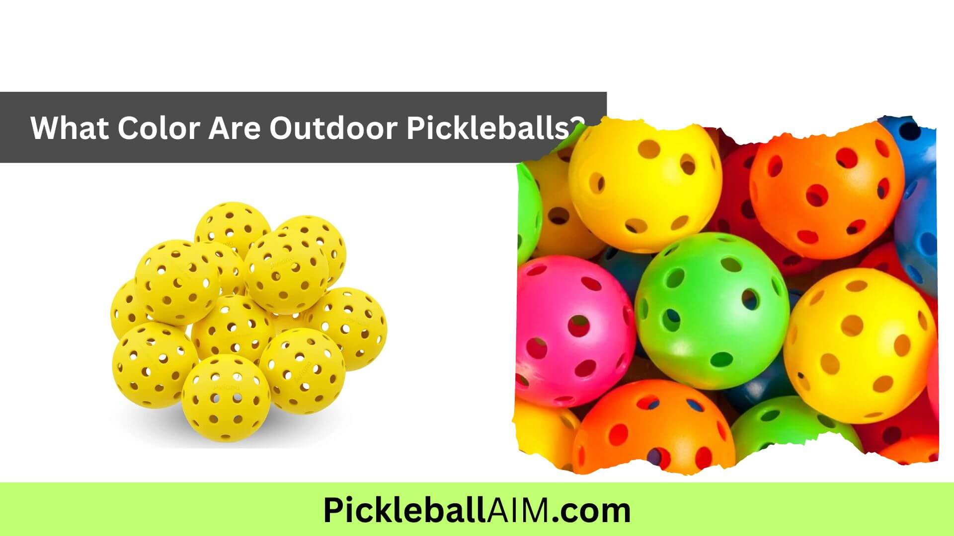 The Vibrant Yellow Outdoor Pickleball Enhancing Visibility and Playability