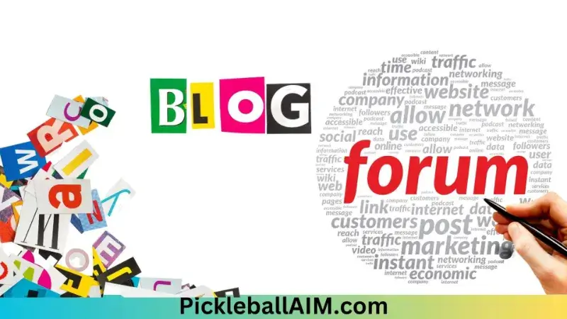 Community Forums and Pickleball Blogs