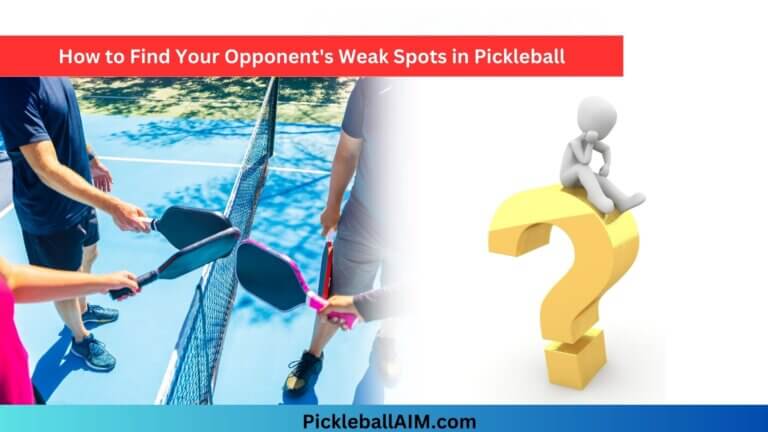 How to Find Your Opponent’s Weak Spots in Pickleball